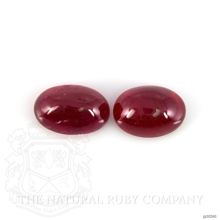1.32 Ct.Tw. Cabochon Ruby Pair from Mozambique