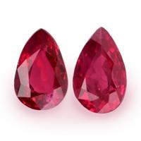 0.99 Ct.Tw.Total Carat Weight Ruby Pair from Mozambique Video