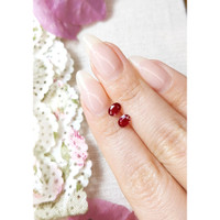 1.05&nbsp;Ct.Tw.Total Carat Weight Ruby Pair from Burma (Myanmar) Life Style