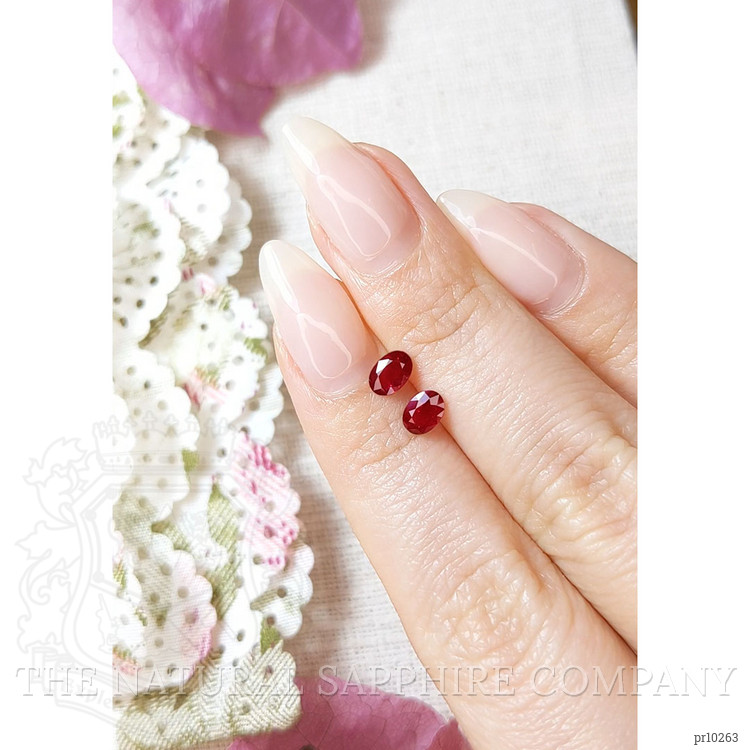 1.05 Ct.Tw. Ruby Pair from Burma (Myanmar)