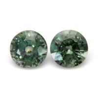 3.60&nbsp;Ct.Tw.Total Carat Weight Bluish Green Sapphire Pair from Ceylon (Sri Lanka) Video
