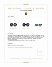 3.98&nbsp;Ct.Tw.Total Carat Weight Color Change Sapphire Pair from Madagascar Appraisal