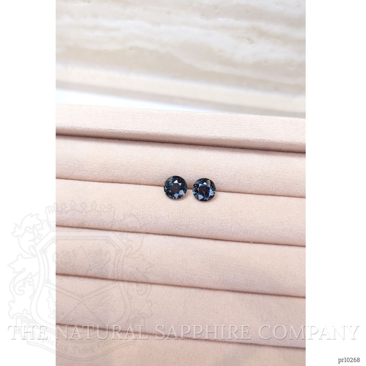 3.98 Ct.Tw. Bluish Green Sapphire Pair from Ceylon (Sri Lanka)