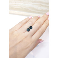 3.98&nbsp;Ct.Tw.Total Carat Weight Bluish Green Sapphire Pair from Ceylon (Sri Lanka) Life Style