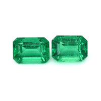 3.06 Ct.Tw.Total Carat Weight Emerald Pair from Zambia Video