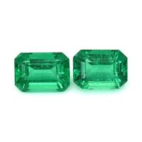 3.06 Ct.Tw.Total Carat Weight Emerald Pair from Zambia Video