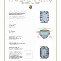 3.06 Ct.Tw.Total Carat Weight Emerald Pair from Zambia 3 D Scan Report