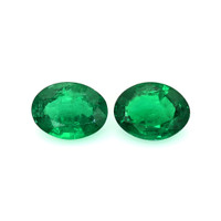 1.79 Ct.Tw.Total Carat Weight Emerald Pair from Zambia Video