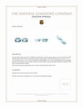 5.62 Ct.Tw.Total Carat Weight Blue Aquamarine Pair from Brazil Appraisal