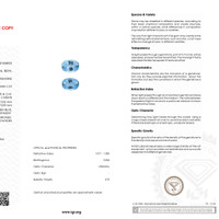 5.62&nbsp;Ct.Tw.Total Carat Weight Aquamarine Pair from Brazil Scan Report