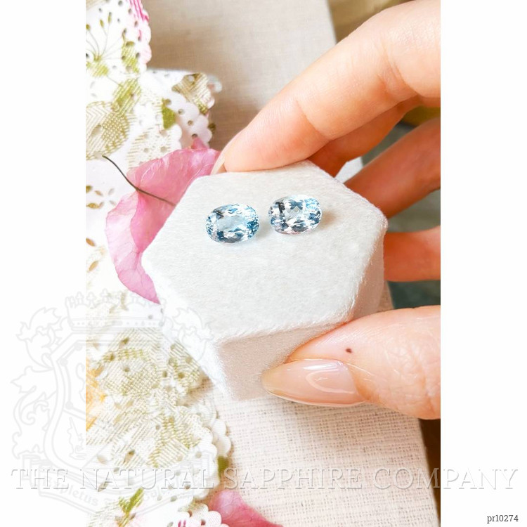 5.62 Ct.Tw. Aquamarine Pair from Brazil