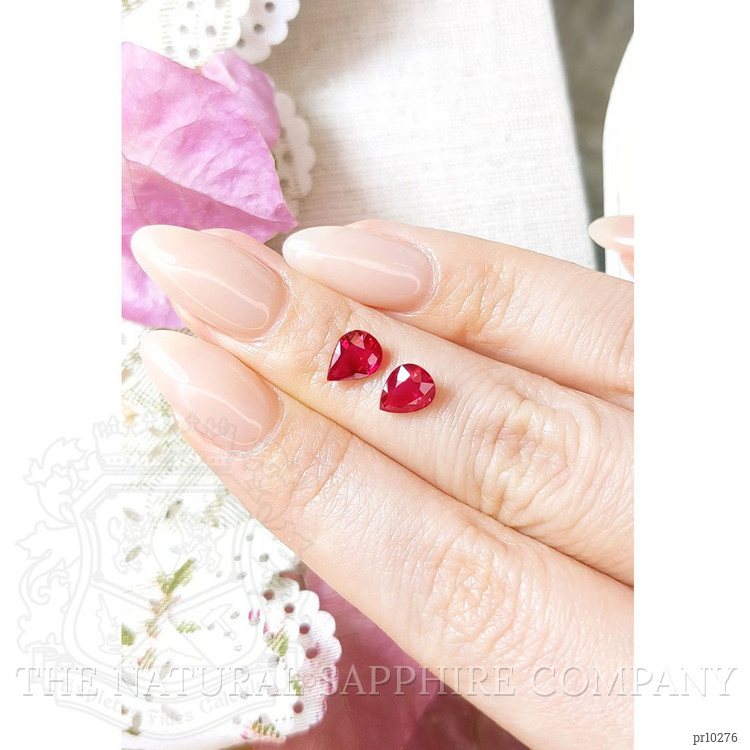 2.15 Ct.Tw. Ruby Pair from Mozambique