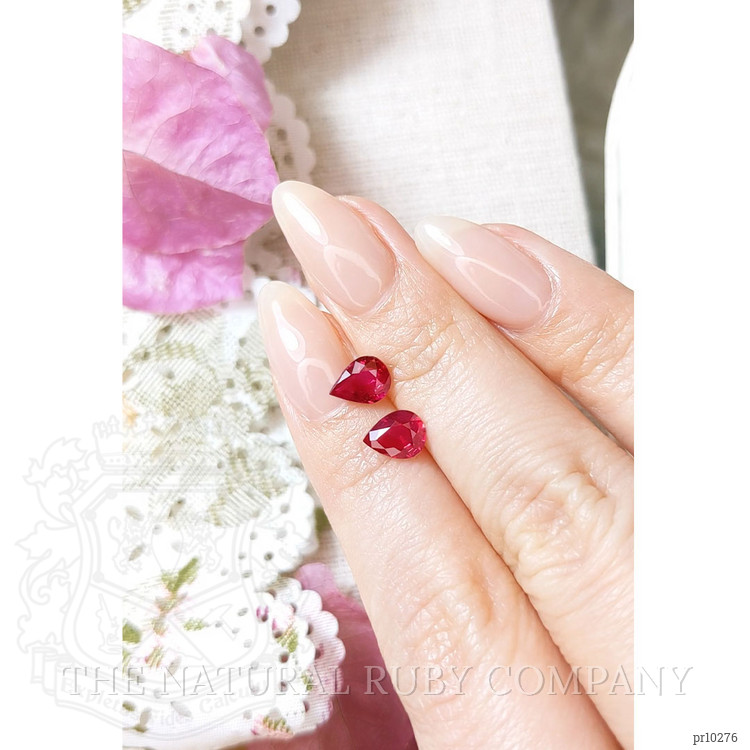 2.15 Ct.Tw. Ruby Pair from Mozambique