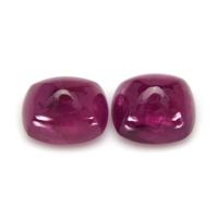 11.36&nbsp;Ct.Tw.Total Carat Weight Cabochon Ruby Pair from Mozambique Video