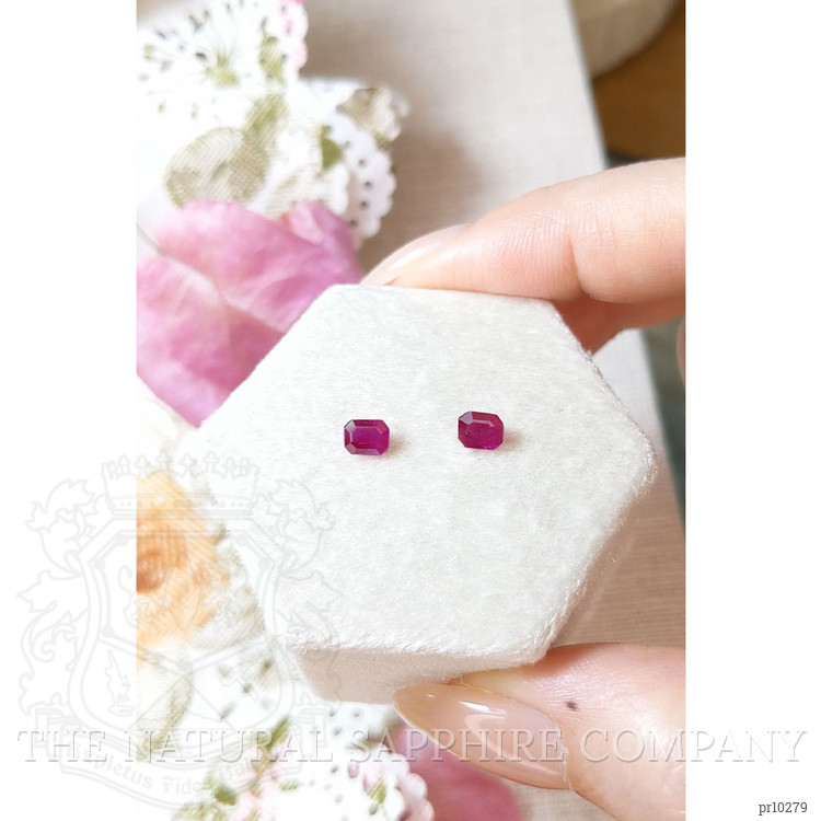 0.97 Ct.Tw. Ruby Pair from Mozambique