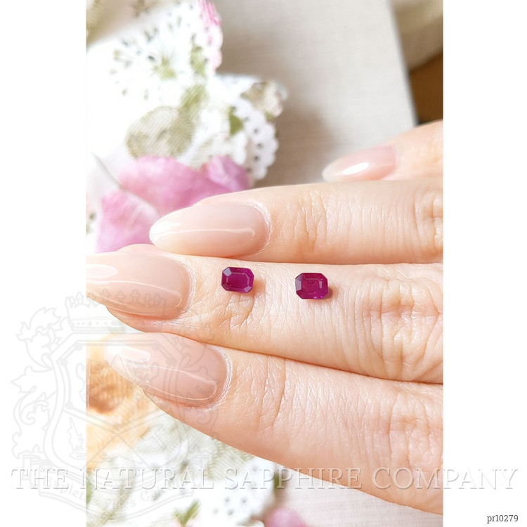 0.97 Ct.Tw. Ruby Pair from Mozambique