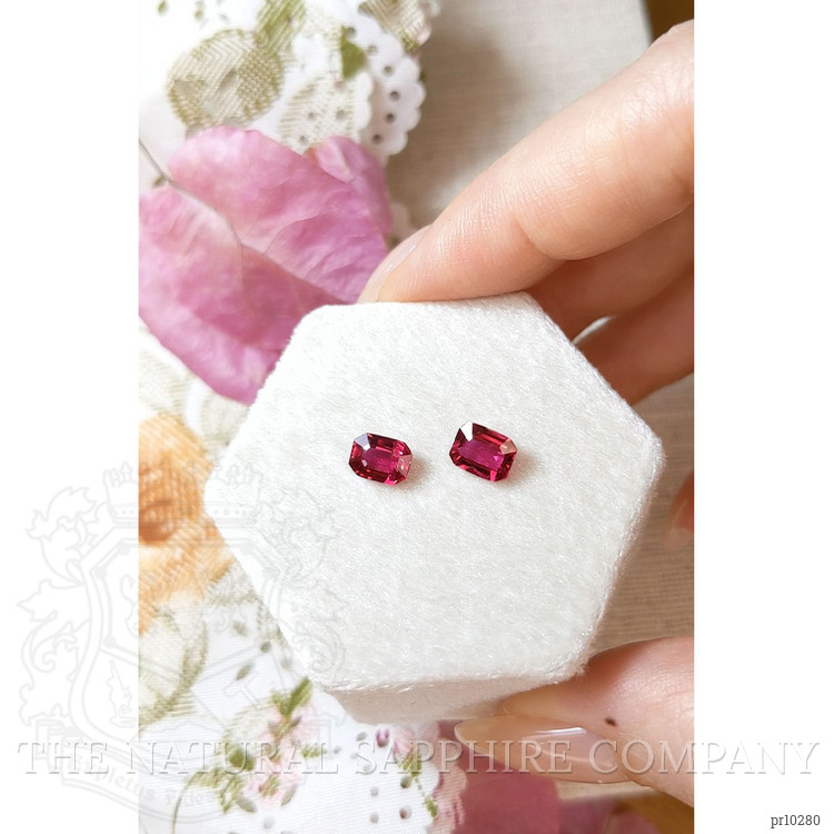 2.06 Ct.Tw. Ruby Pair from Mozambique