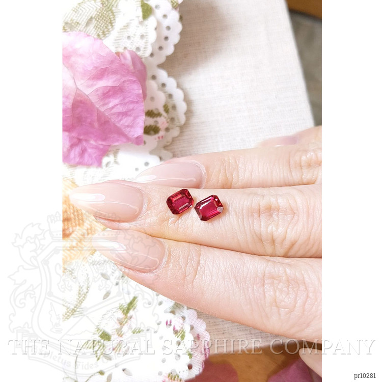 2.11 Ct.Tw. Ruby Pair from Mozambique