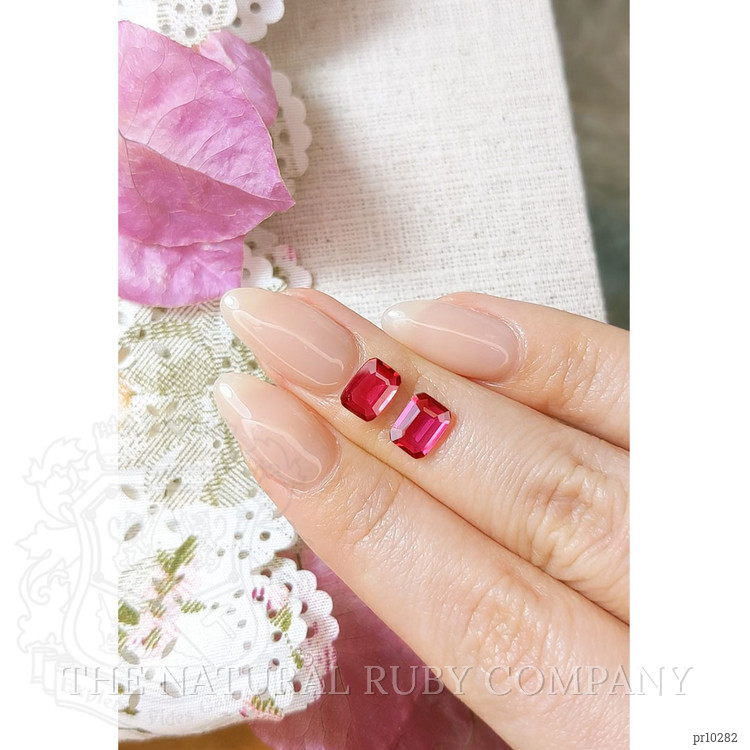 2.16 Ct.Tw. Ruby Pair from Mozambique