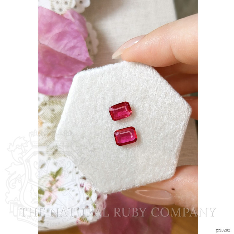 2.16 Ct.Tw. Ruby Pair from Mozambique