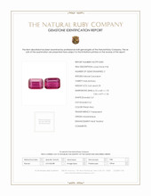 1.40 Ct.Tw.Total Carat Weight Ruby Pair from Mozambique Scan Report