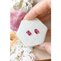 1.83 Ct.Tw.Total Carat Weight Ruby Pair from Mozambique Life Style