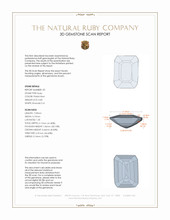 1.83 Ct.Tw.Total Carat Weight Ruby Pair from Mozambique 3 D Scan Report