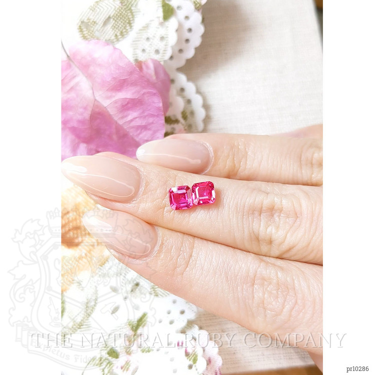 2.15 Ct.Tw. Ruby Pair from Mozambique