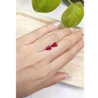 2.35&nbsp;Ct.Tw.Total Carat Weight Ruby Pair from Mozambique Life Style