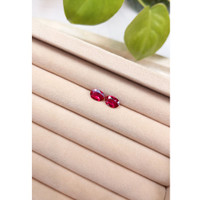 2.20&nbsp;Ct.Tw.Total Carat Weight Ruby Pair from Mozambique Life Style