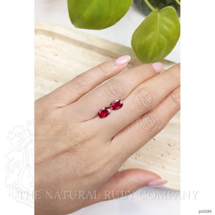 2.56 Ct.Tw. Ruby Pair from Mozambique