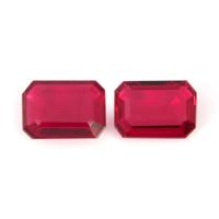 1.87 Ct.Tw.Total Carat Weight Pinkish Red Ruby Pair from Mozambique Video
