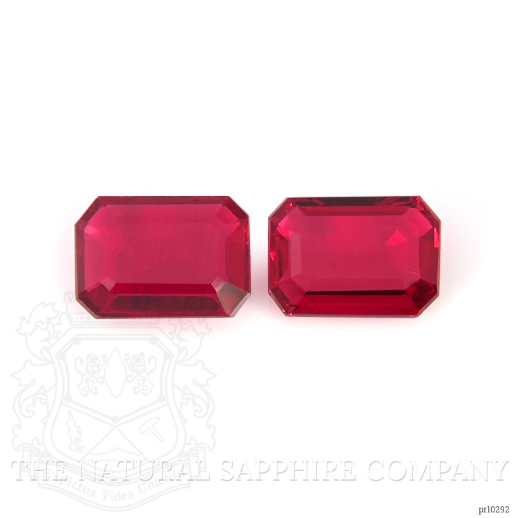 1.87 Ct.Tw. Pinkish Red Ruby Pair from Mozambique