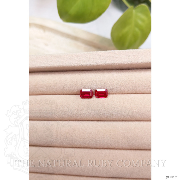 1.87 Ct.Tw. Pinkish Red Ruby Pair from Mozambique