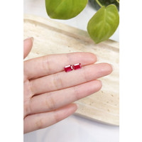 1.87 Ct.Tw.Total Carat Weight Pinkish Red Ruby Pair from Mozambique Life Style