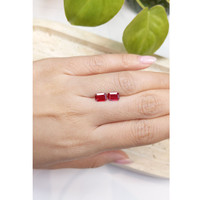 1.56&nbsp;Ct.Tw.Total Carat Weight Ruby Pair from Mozambique Life Style