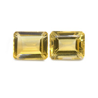 7.14 Ct.Tw.Total Carat Weight Citrine Pair from Brazil Image