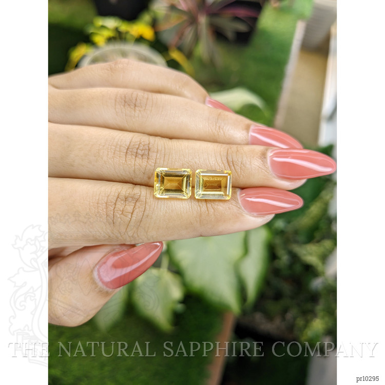 7.14 Ct.Tw. Citrine Pair from Brazil