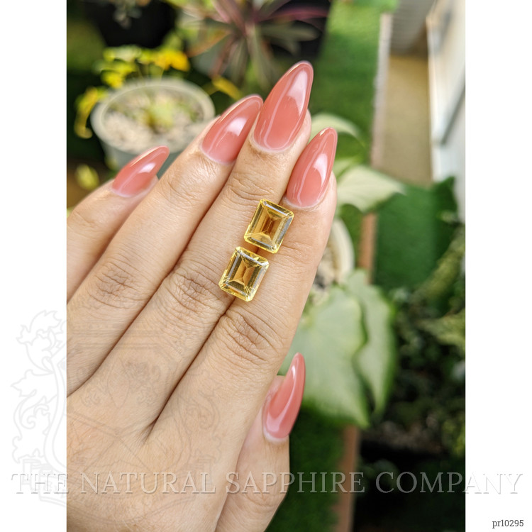 7.14 Ct.Tw. Citrine Pair from Brazil