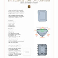 7.14 Ct.Tw.Total Carat Weight Citrine Pair from Brazil 3 D Scan Report