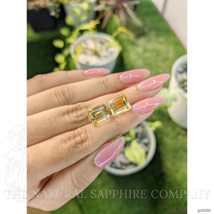 9.54 Ct.Tw. Citrine Pair from Brazil