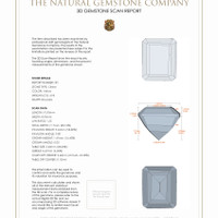 9.54 Ct.Tw.Total Carat Weight Citrine Pair from Brazil 3 D Scan Report