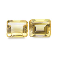 8.94 Ct.Tw. Emerald Citrine Pair