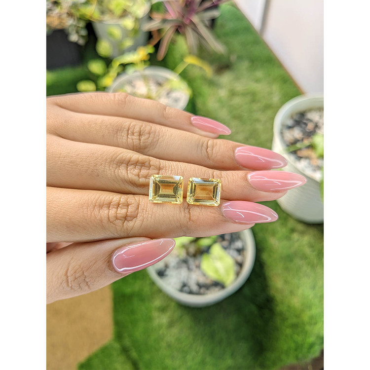 8.94 Ct.Tw. Citrine Pair from Brazil