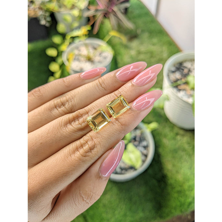 8.94 Ct.Tw. Citrine Pair from Brazil