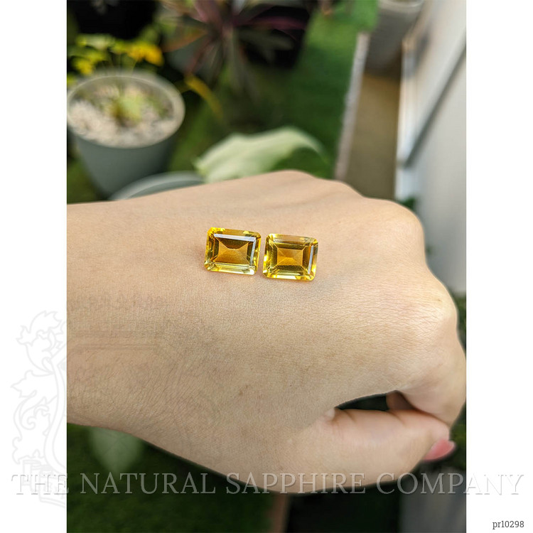 8.49 Ct.Tw. Citrine Pair from Brazil