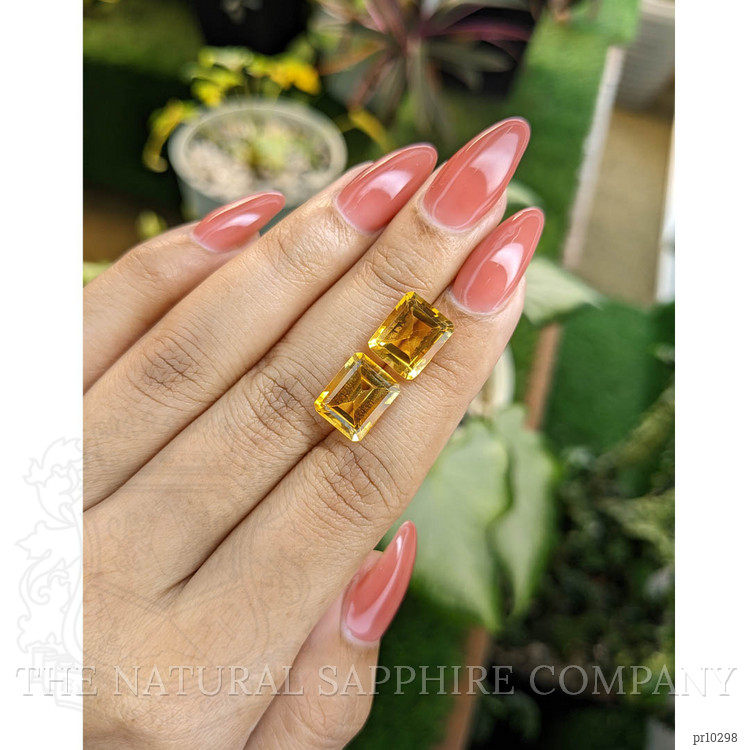 8.49 Ct.Tw. Citrine Pair from Brazil