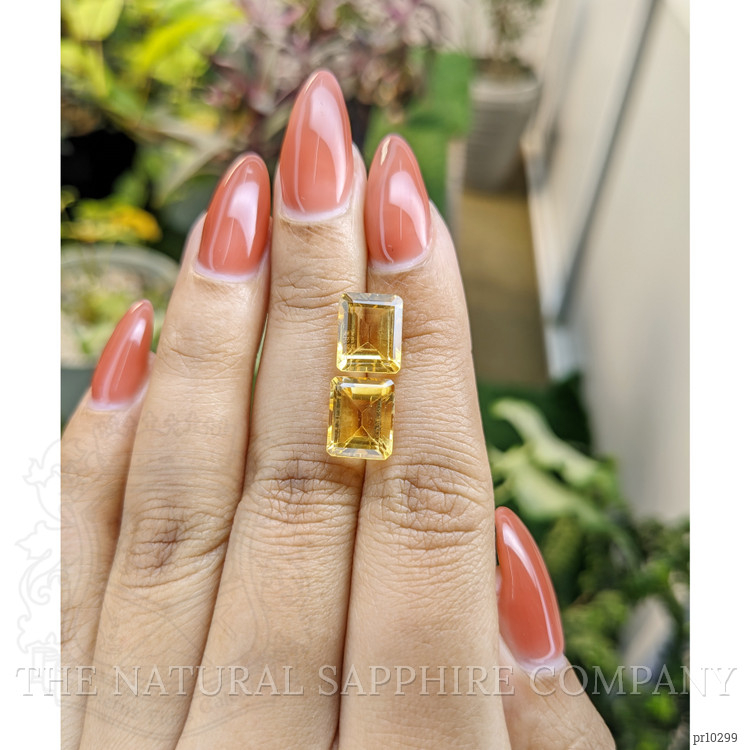 6.82 Ct.Tw. Citrine Pair from Brazil