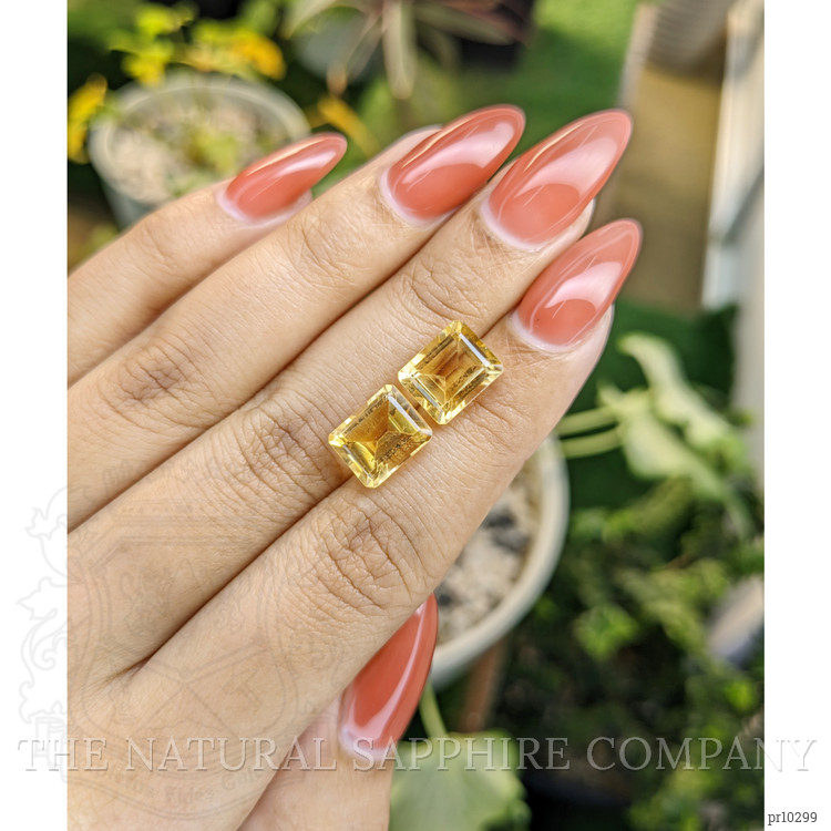 6.82 Ct.Tw. Citrine Pair from Brazil