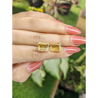9.67 Ct.Tw.Total Carat Weight Citrine Pair from Brazil Life Style
